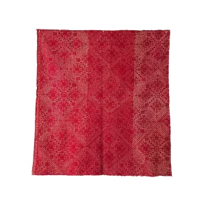 SILK PILLOW RED FEZ EMROIDERY