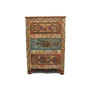 old moroccan Wooden Hand Painted DRAWER