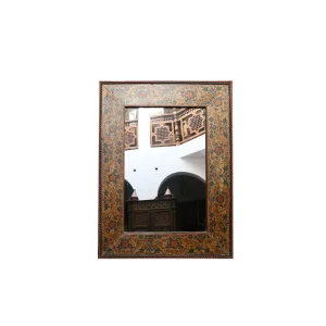 Hand painted mirror is a burst of color and history