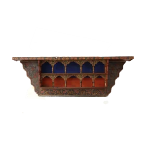 Moroccan Spice Rack, Handmade and Hand-Painted